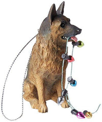 German Shepherd Dog With Holiday Lights Ornament Akc Shop