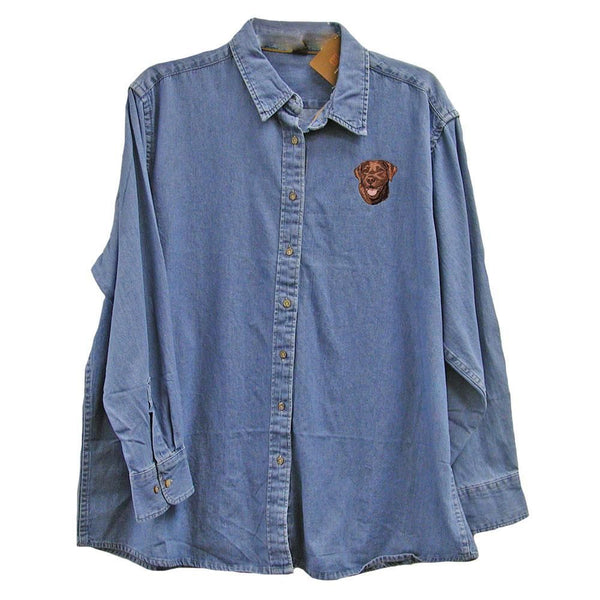 embroidered denim shirts for ladies