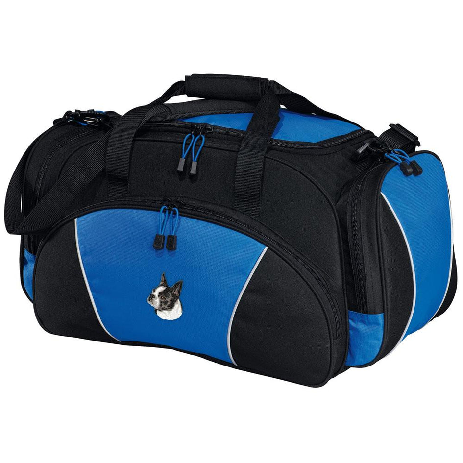 Boston Terrier Embroidered Duffel Bags | AKC Shop