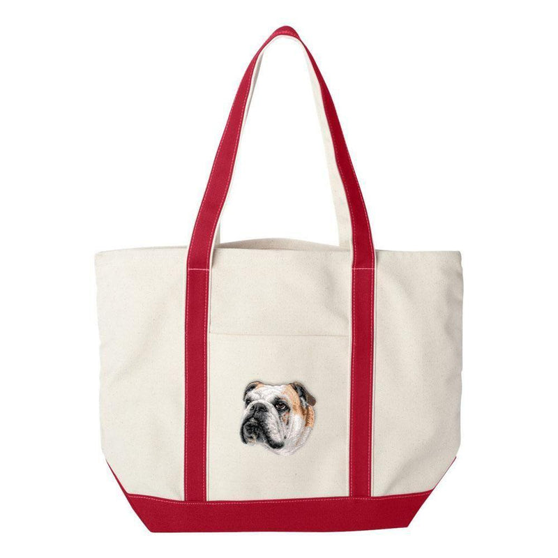 Bulldog Embroidered Tote Bag | AKC Shop