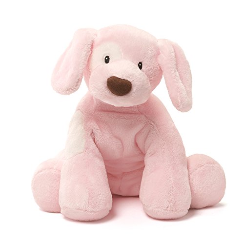 pink stuffed animal dog