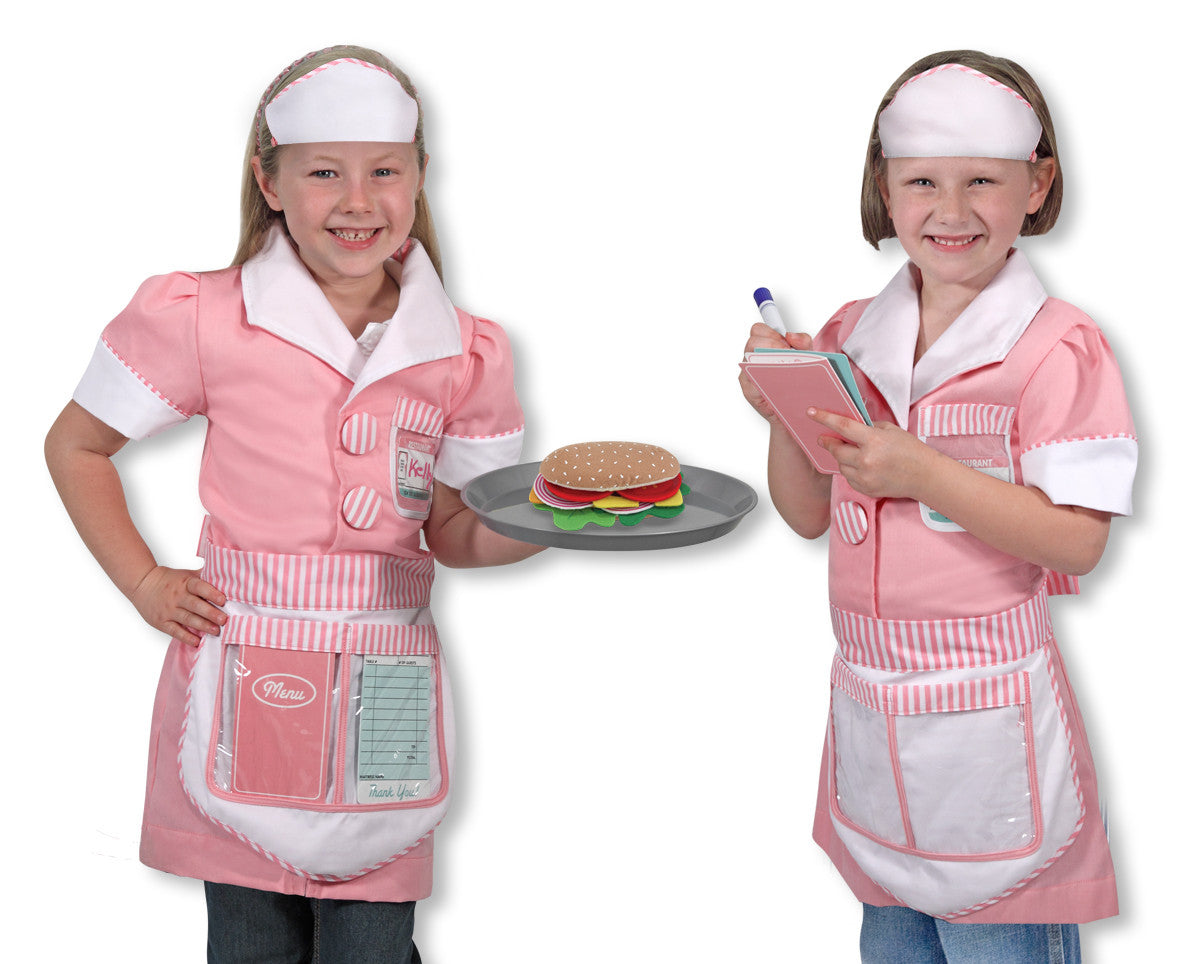 melissa and doug waitress role play set