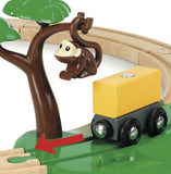 BRIO World - 33720 Safari Railway Set | 17 Piece Train Toy with Accessories and Wooden Tracks for Kids Ages 3 and Up