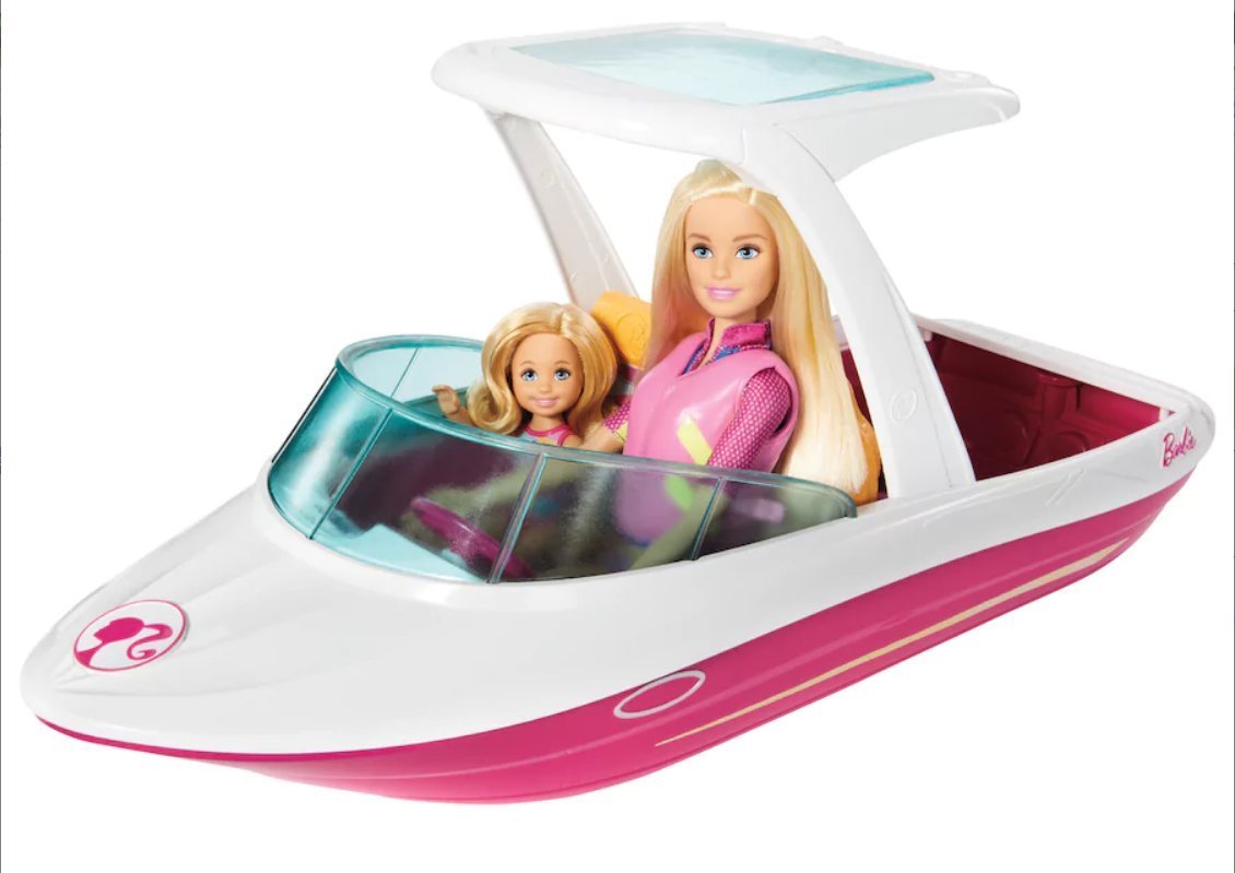 a barbie boat