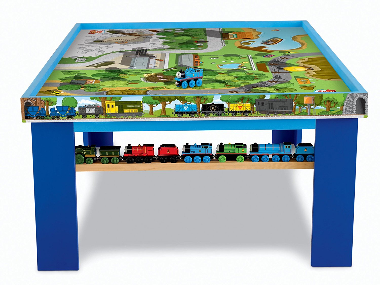 thomas wooden train table