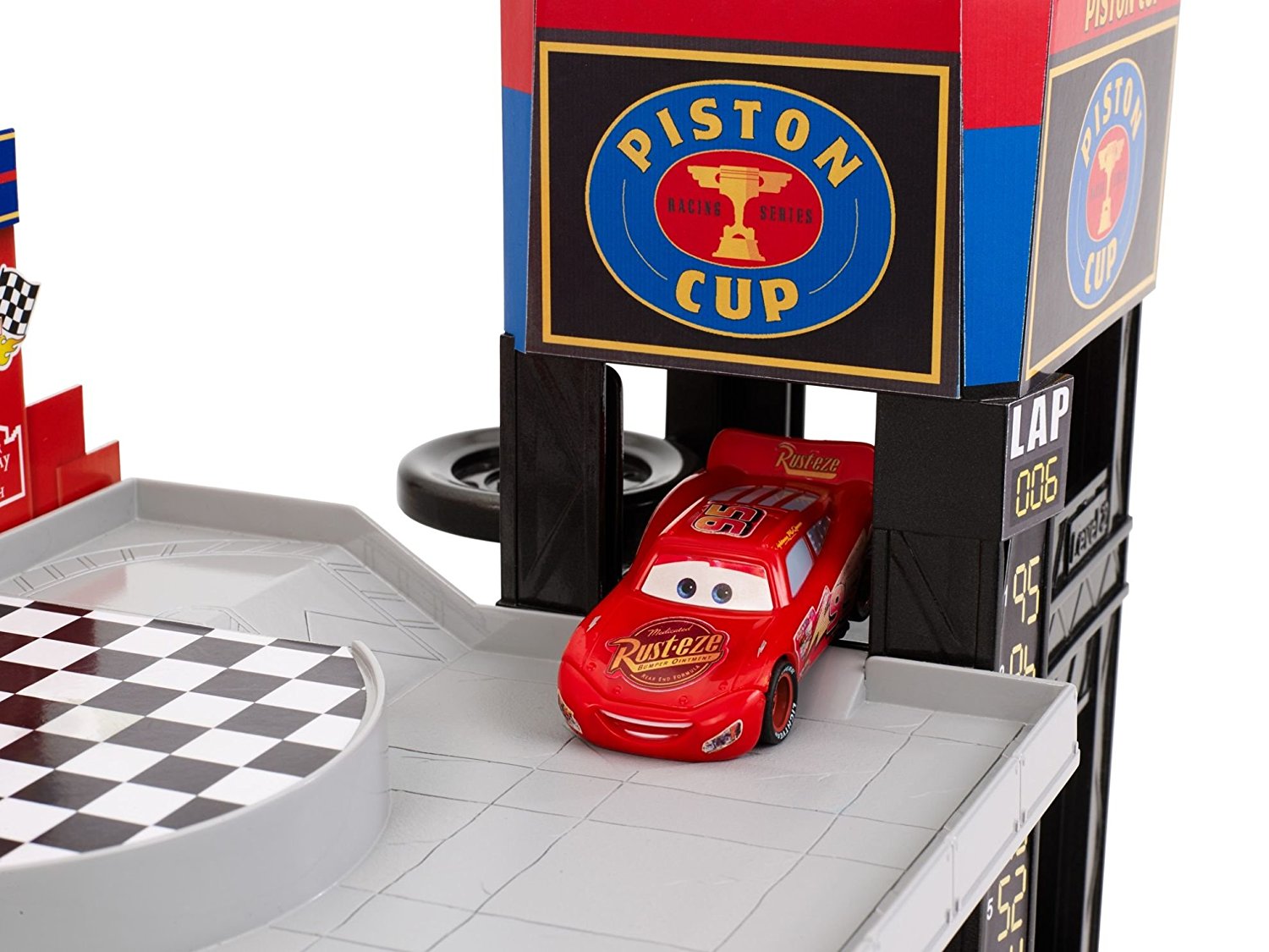 disney pixar cars piston cup racing garage