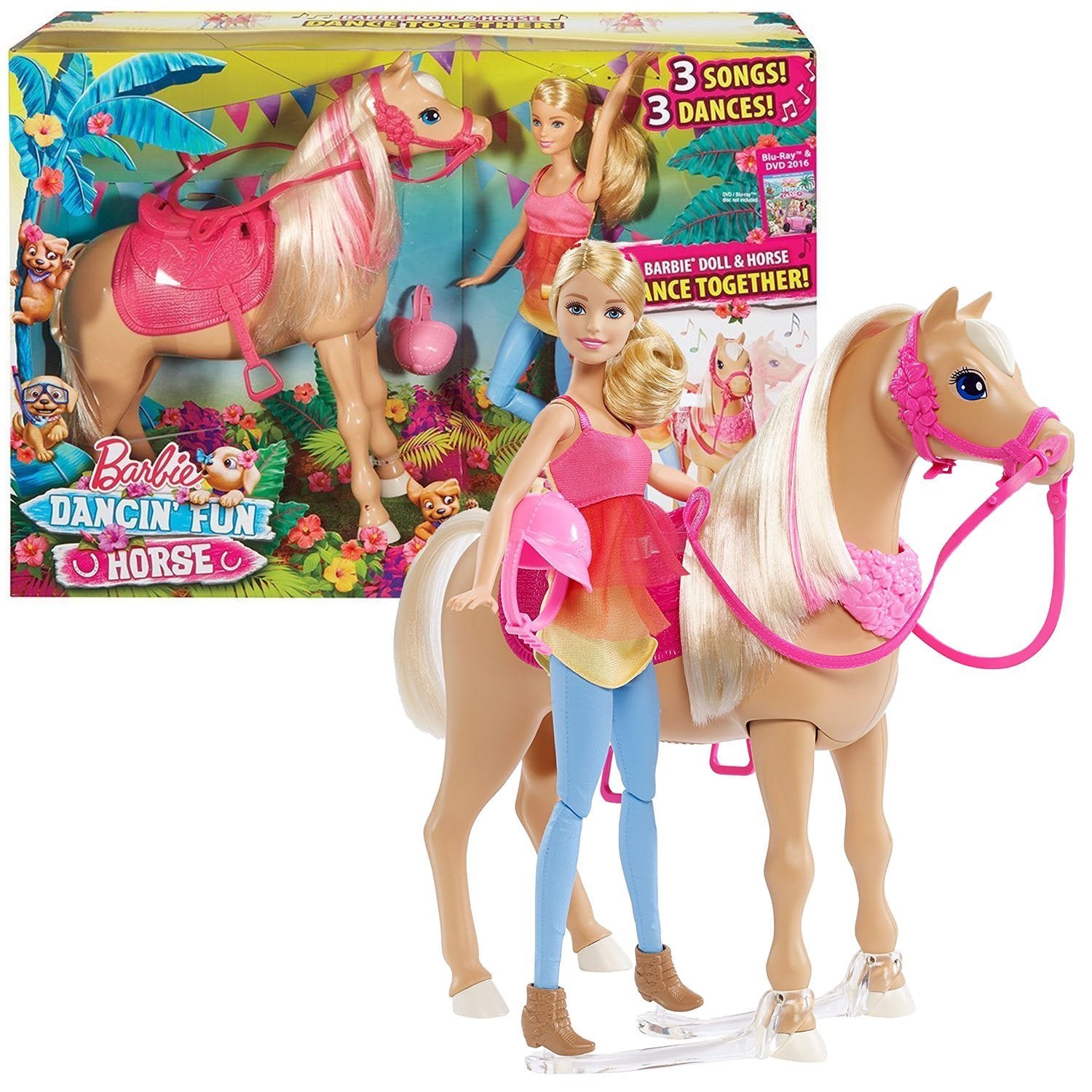 barbie and horse toy