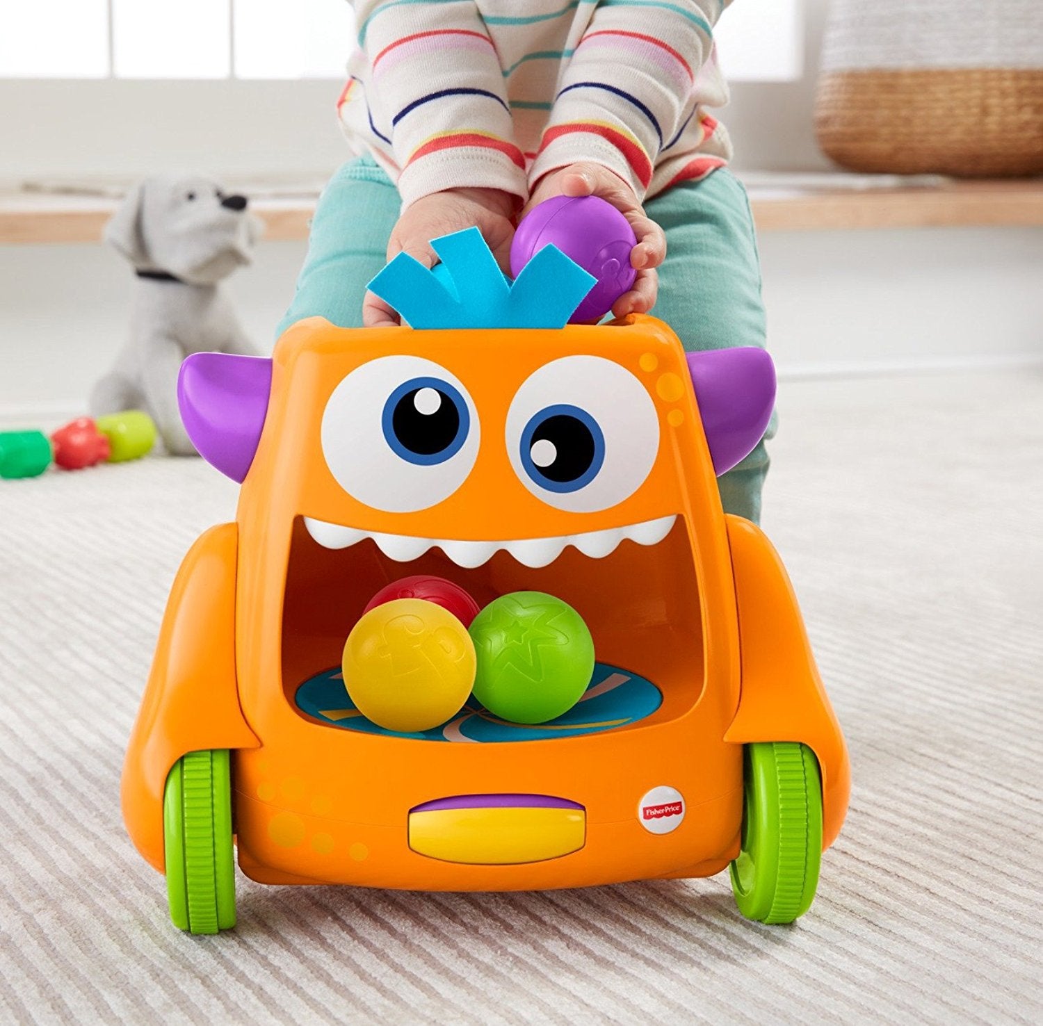 fisher price spin and crawl monster