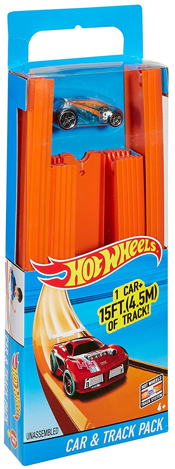 hot wheels car and track pack