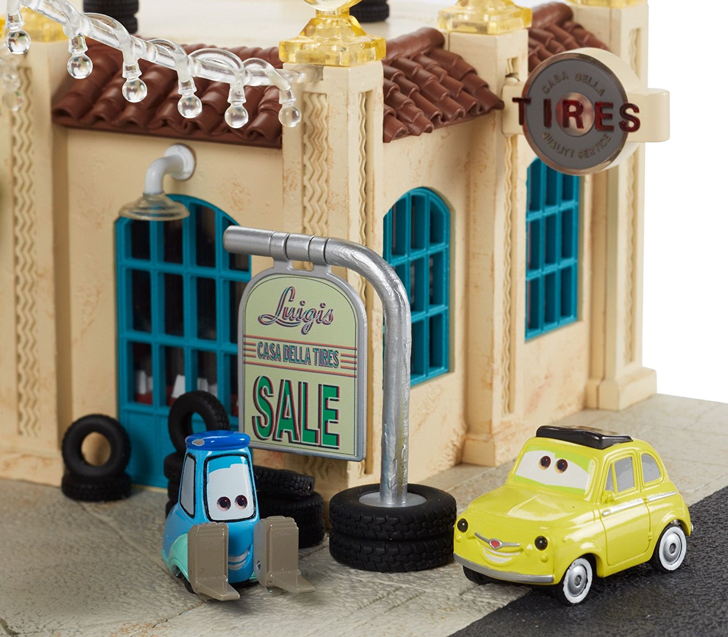 luigi's casa della tires playset