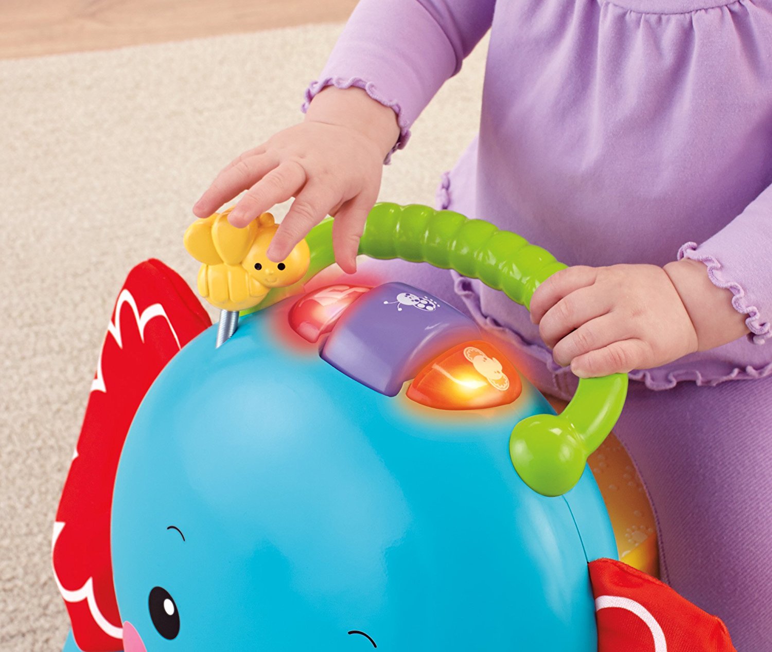 fisher price elephant bounce and ride