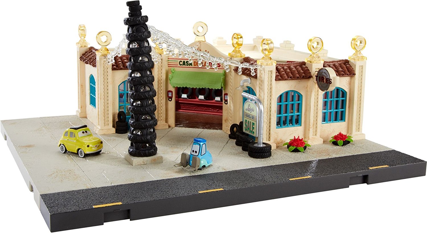 luigi's casa della tires playset