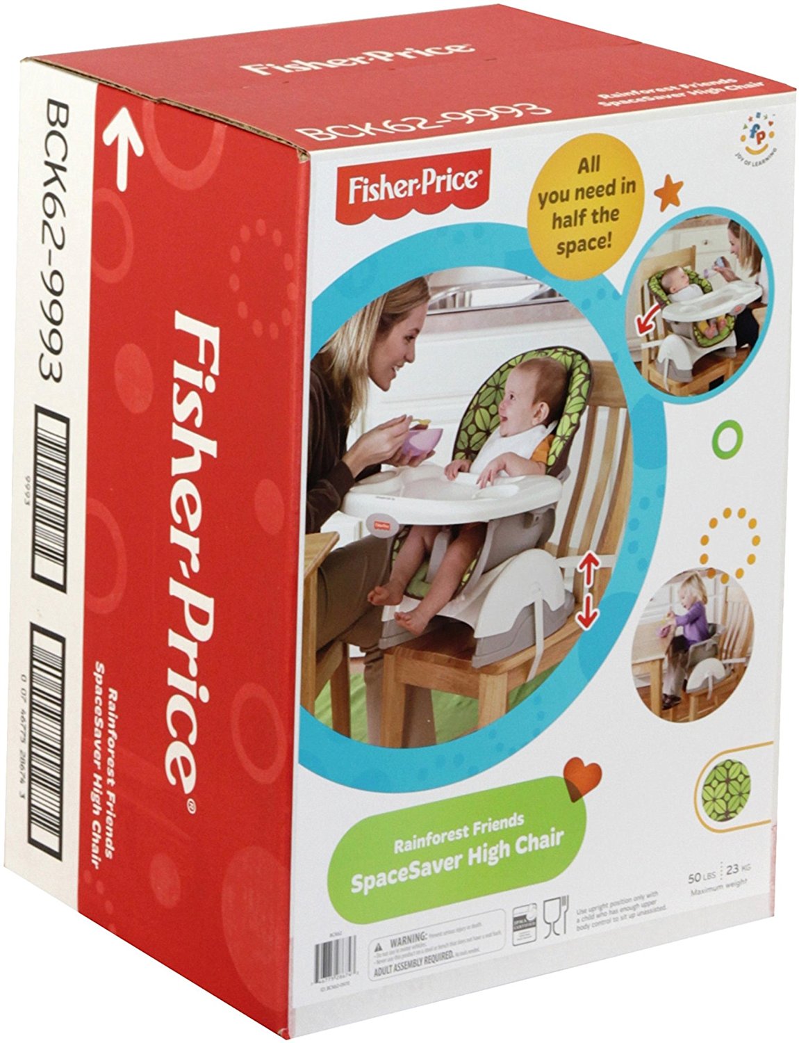 Fisher Price Spacesaver High Chair Rainforest Friends Bck62 You