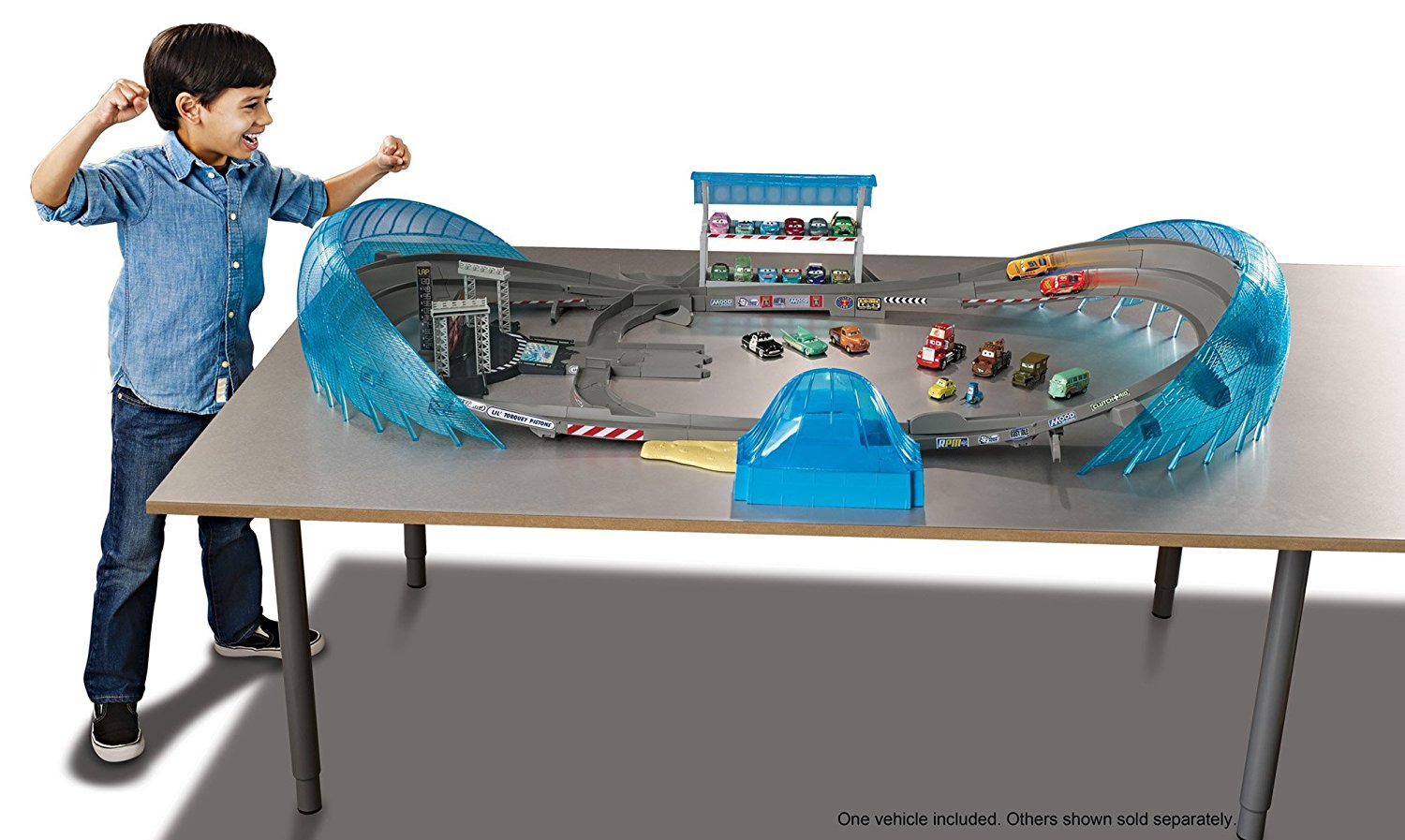 cars 3 florida speedway spiral playset