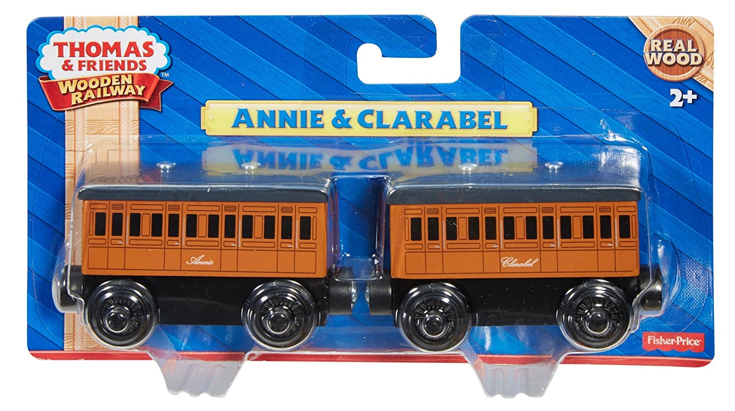 annie and clarabel wooden trains