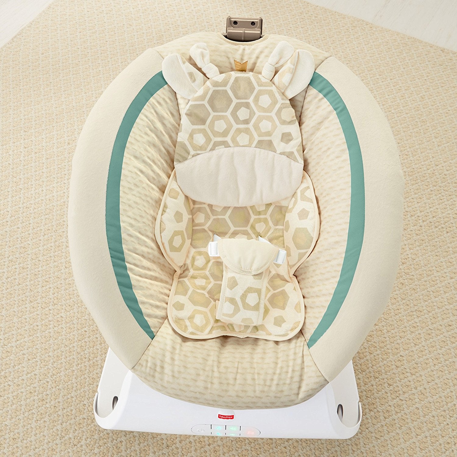 fisher price deluxe bouncer soothing savanna