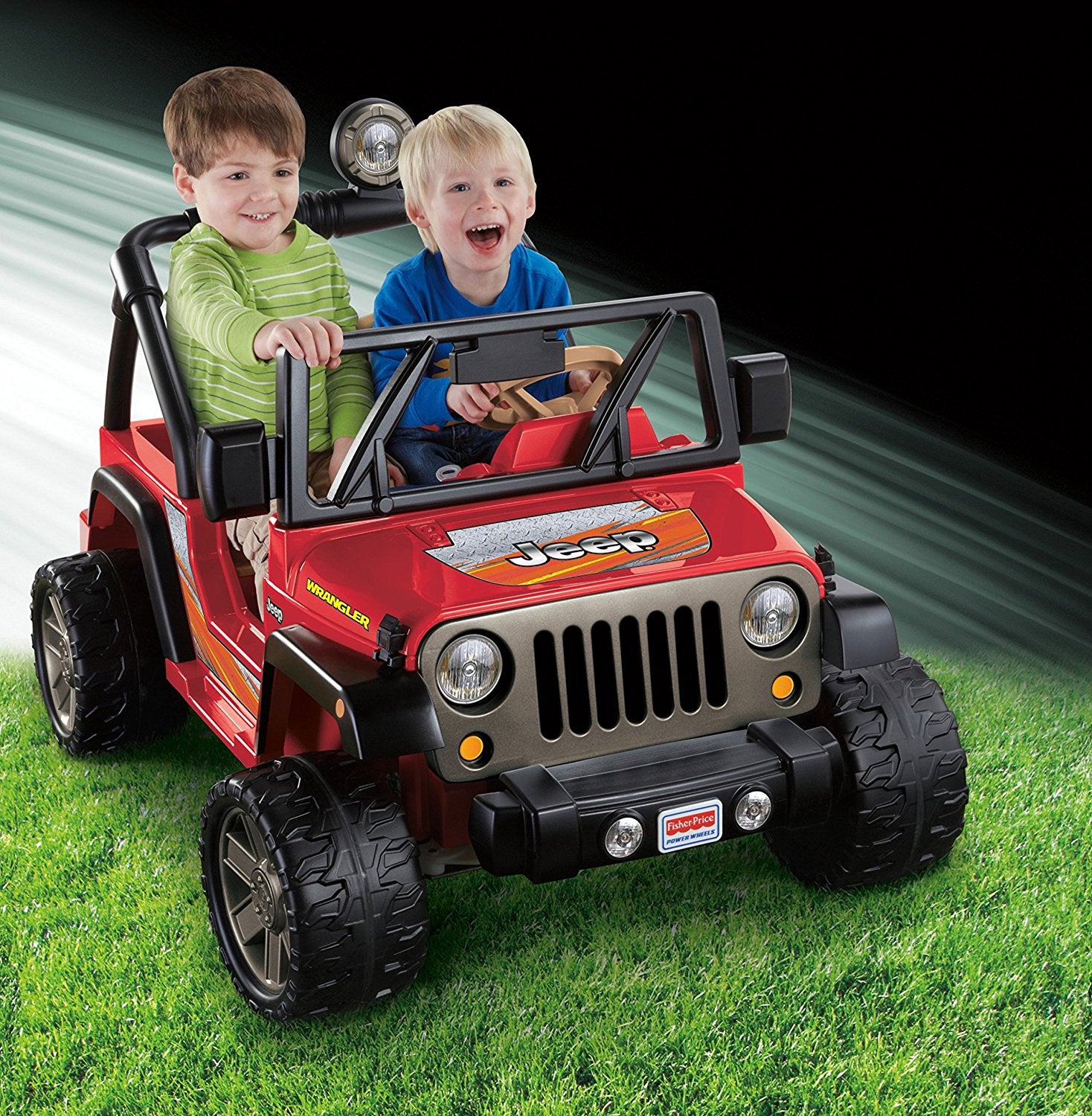 red jeep wrangler power wheels