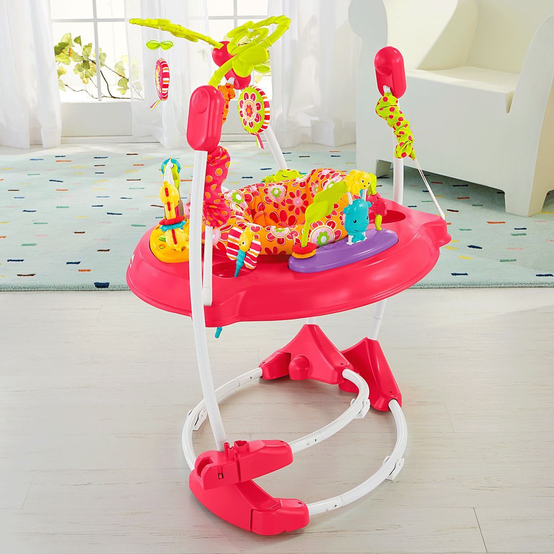 fisher price pink petals jumperoo