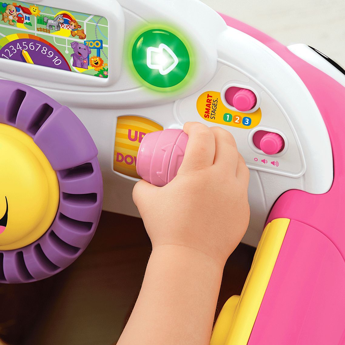 fisher price crawl around car pink