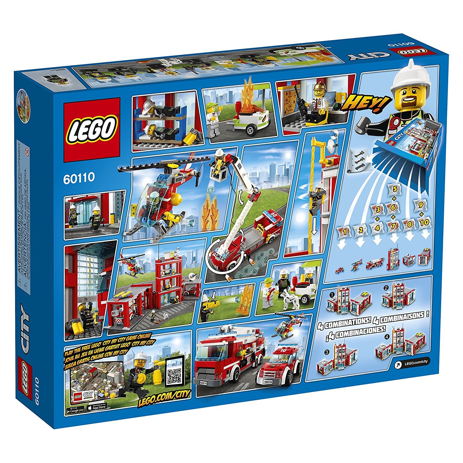 lego city fire fire station 60110