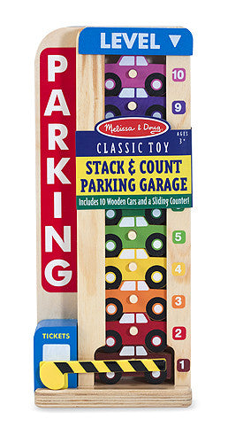 melissa & doug stack and count parking garage