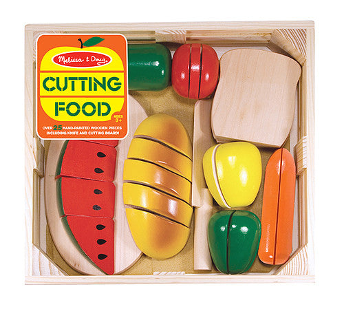 pretend play cutting food