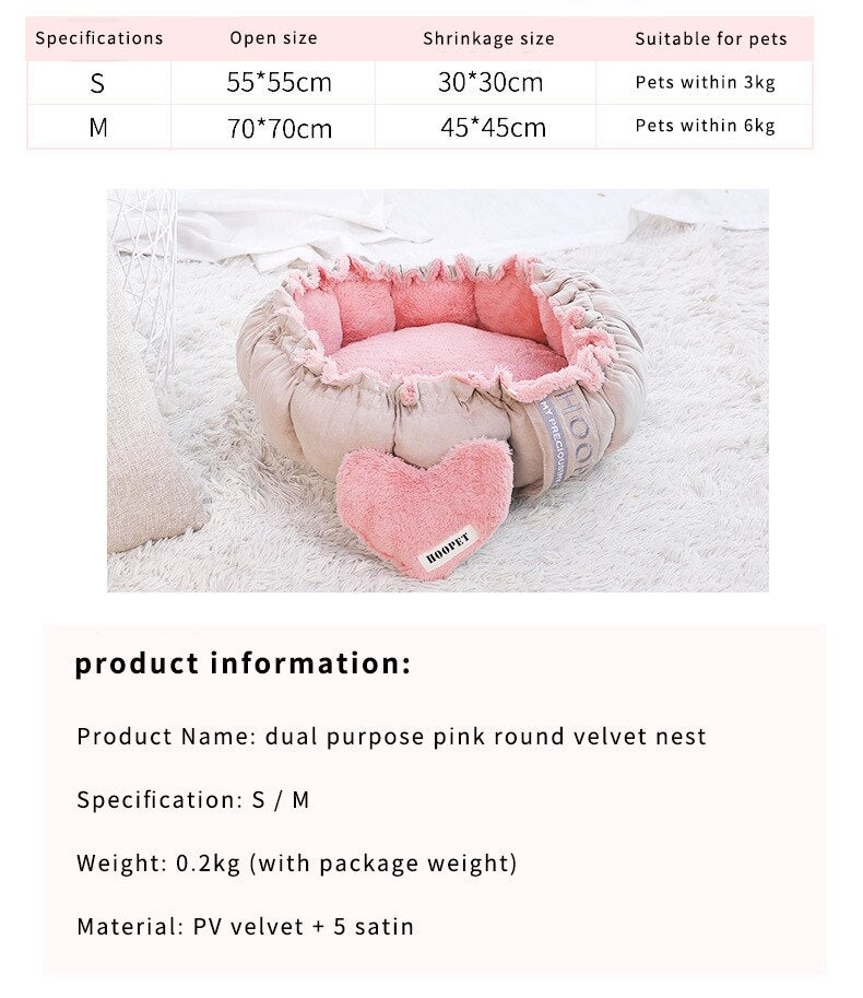 Pet Cat Dog Bed Winter Warm House Non-slip,Bottom Soft Puppy Cushion Pet Sleeping Kennel Portable Sofa Mat for Dogs Cat Supplies, Removable Pets Cat House, at Sleeping Bag Soft Cozy Kennel Fluffy Sofa Blanket Mat for Small Large Dogs Cats Pet Supplies,iBuyXi.com