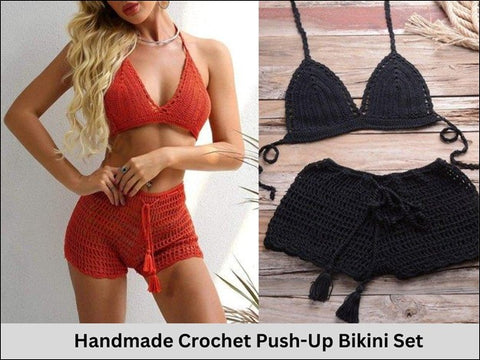 Handmade Crochet Push-Up Bikini Set