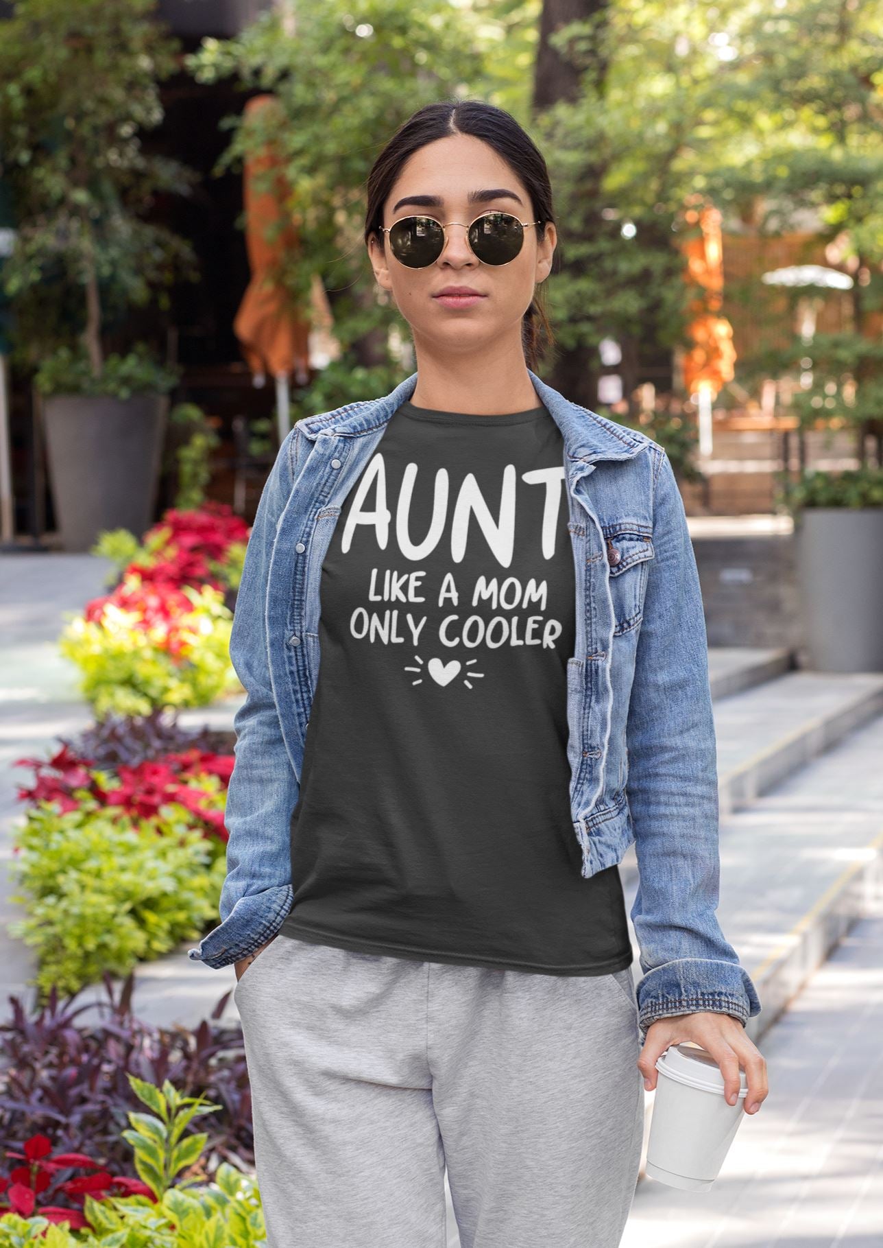 Aunt Like A Mom Only Cooler Special Black T Shirt For Women Freeshipping Catch My Drift India