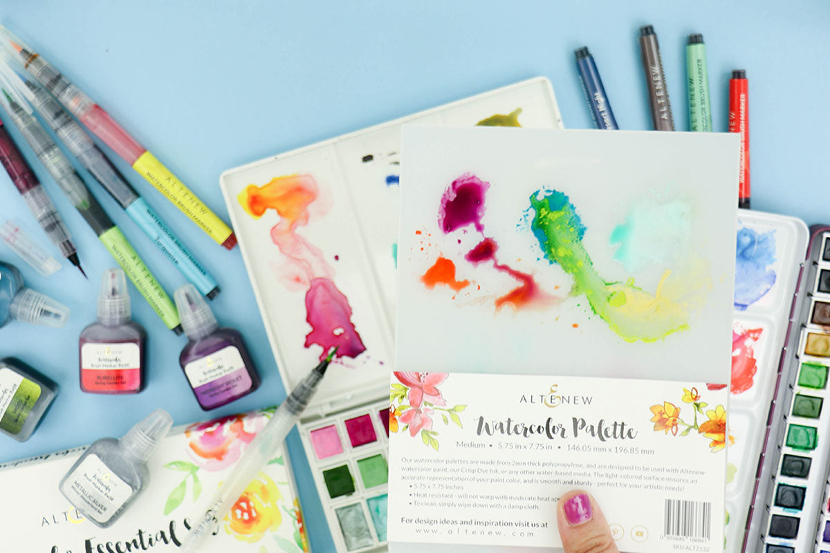 How to Use Watercolor Markers in Paper Crafting