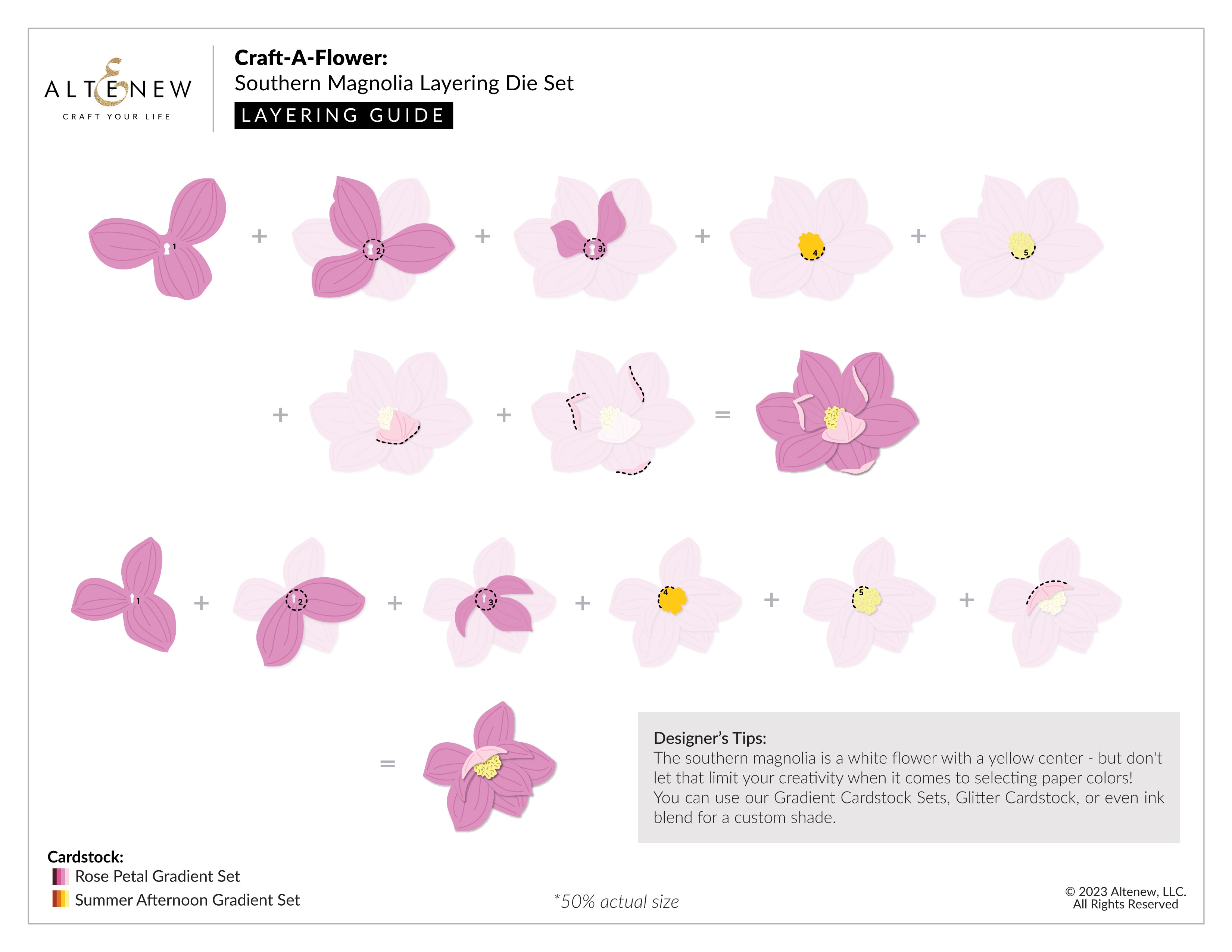 Altenew Craft-A-Flower: Southern Magnolia Die Set