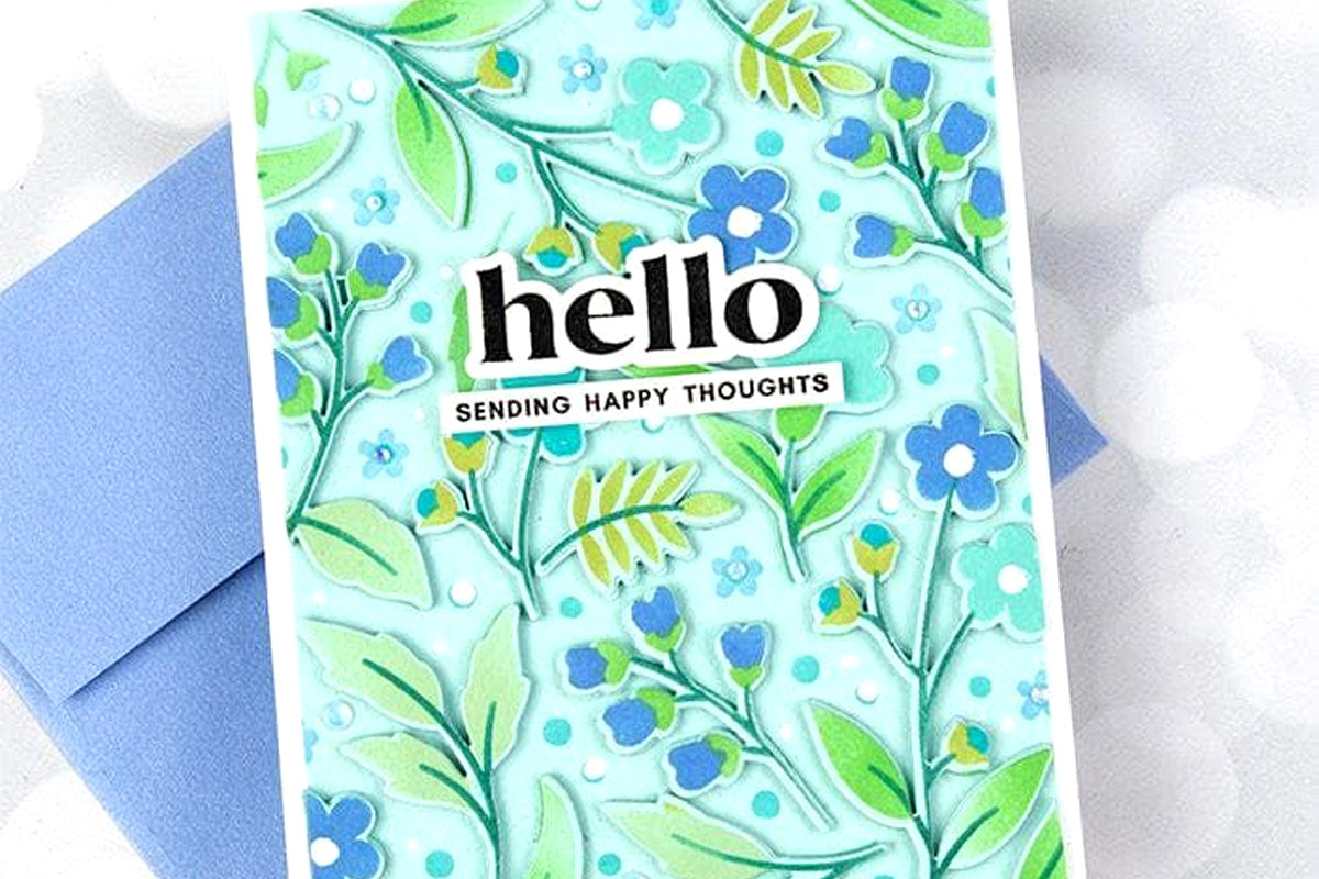 A greeting card created with Altenew's Acrylic Markers Vol.1 set by Jennifer McGuire
