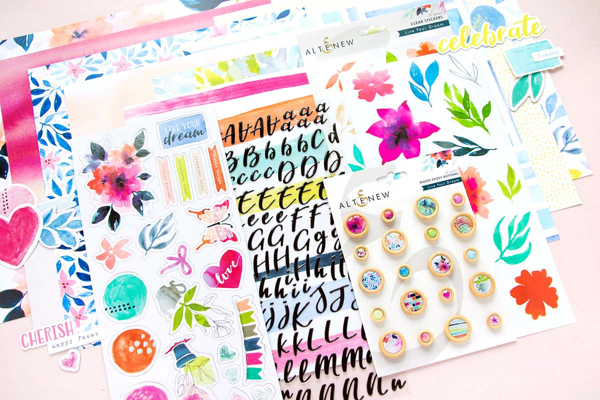 Buy Love, Friendship & Memories Scrapbook Kit, Scrapbook Stickers, with  Love - Scrapbooking & Planner Stickers