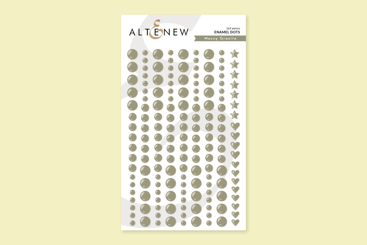 Altenew's Mossy Granite Enamel Dots