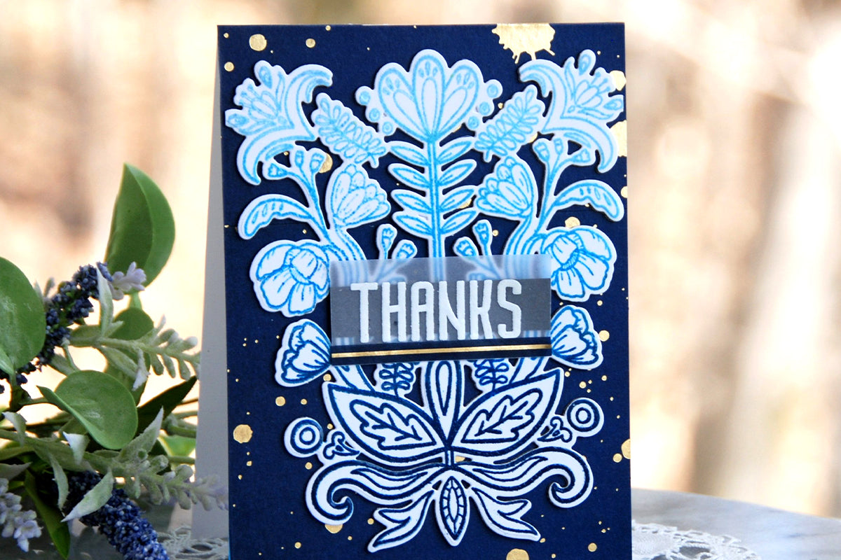 Make unique thank you notes using the stunning properties of vellum sheets! 