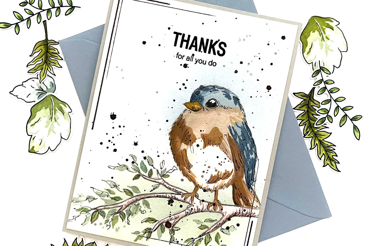 Create gorgeous artwork for your thank you card ideas with this high-quality watercolor pan set!