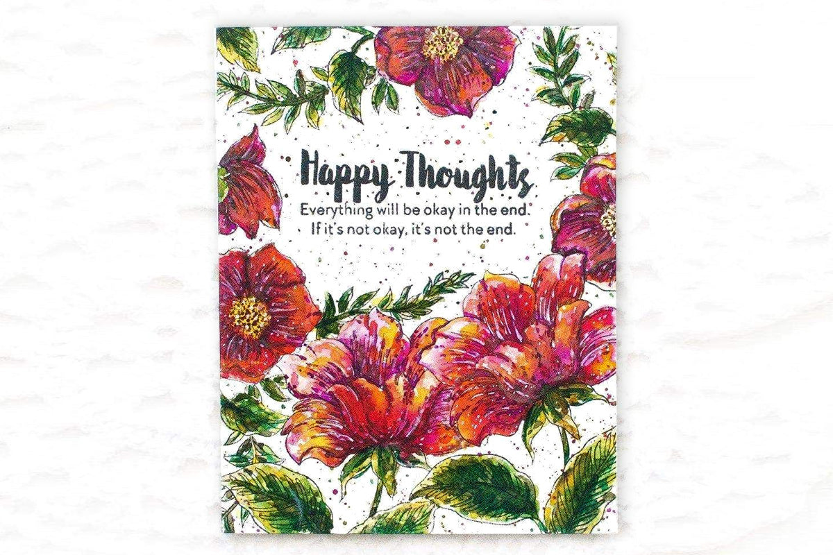 Make astounding floral images with the vibrant colors of washable liquid watercolors!