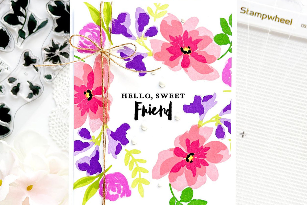  Make beautiful watercolor florals for your stamping projects using this handy stamp set!