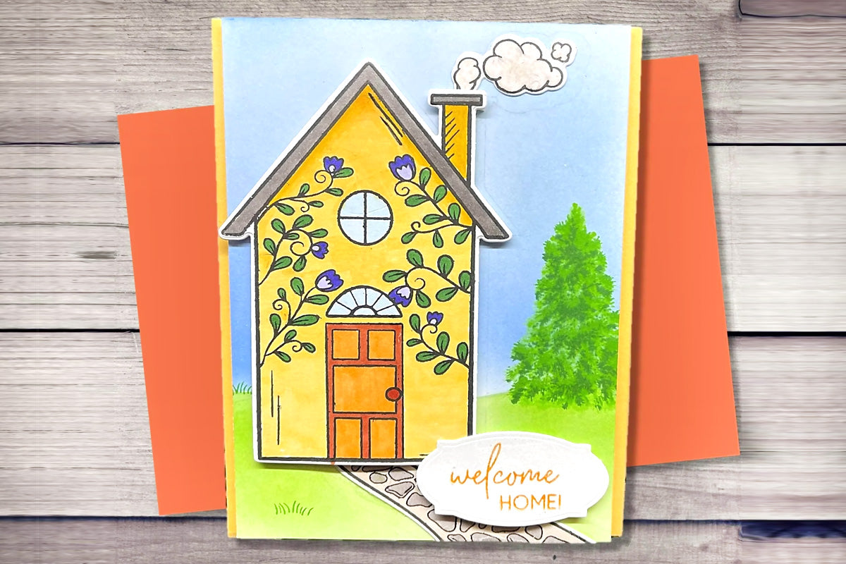 Celebrate National Children's Craft Day with some cute house-themed stamps!