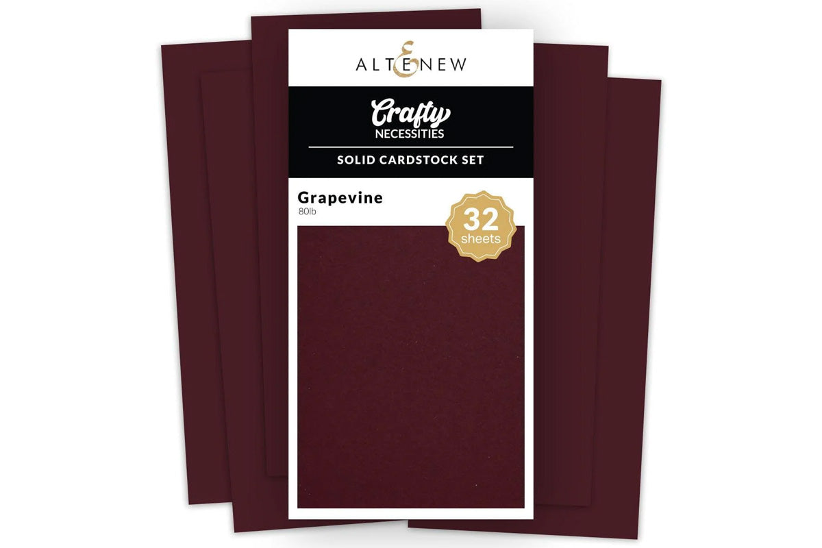Crafty Necessities: Solid Cardstock Set - Grapevine
