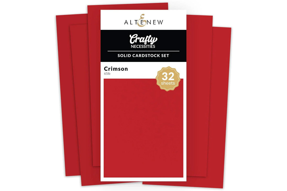 Crafty Necessities: Solid Cardstock Set - Crimson