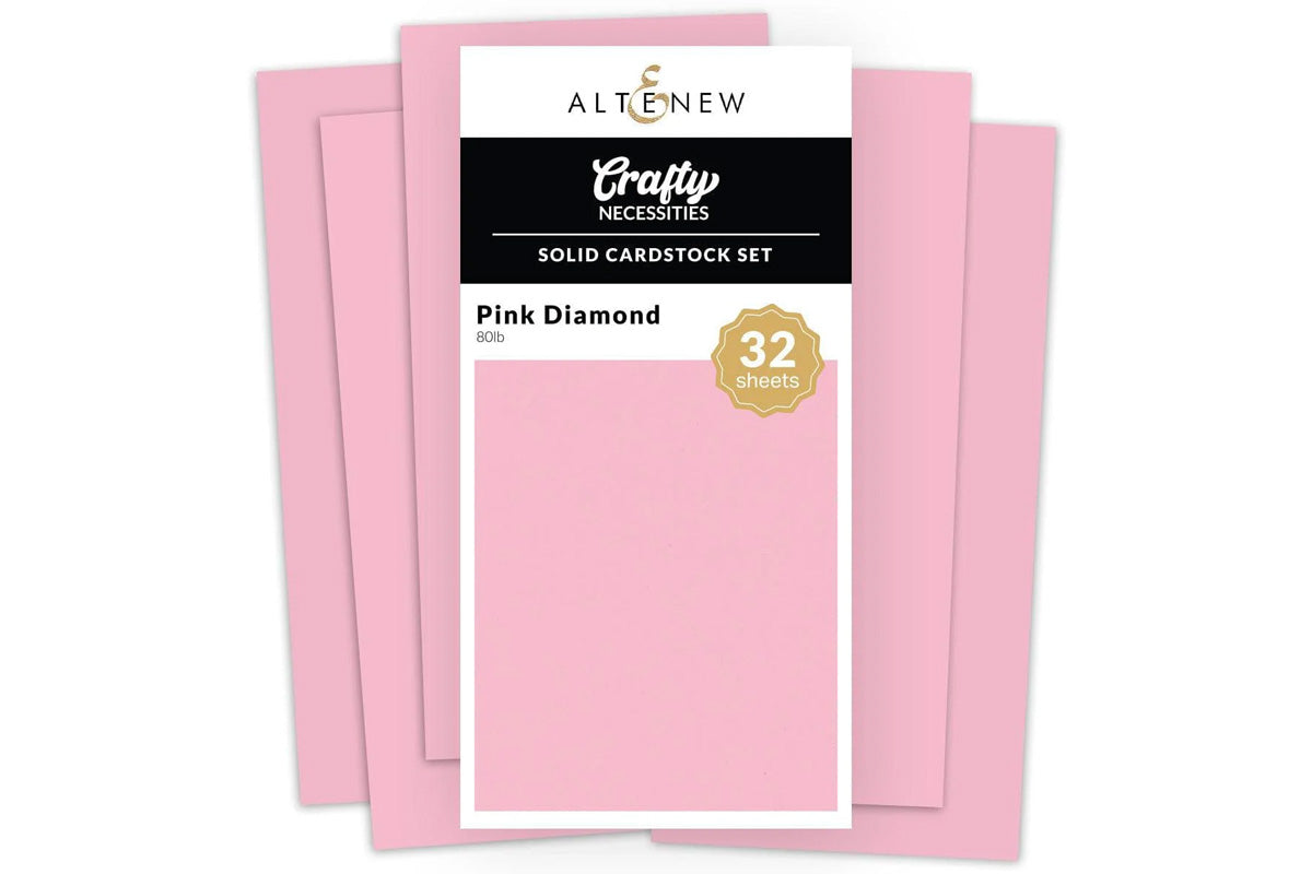 Crafty Necessities: Solid Cardstock Set - Pink Diamond