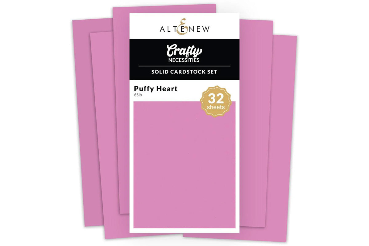 Crafty Necessities: Solid Cardstock Set - Puffy Heart