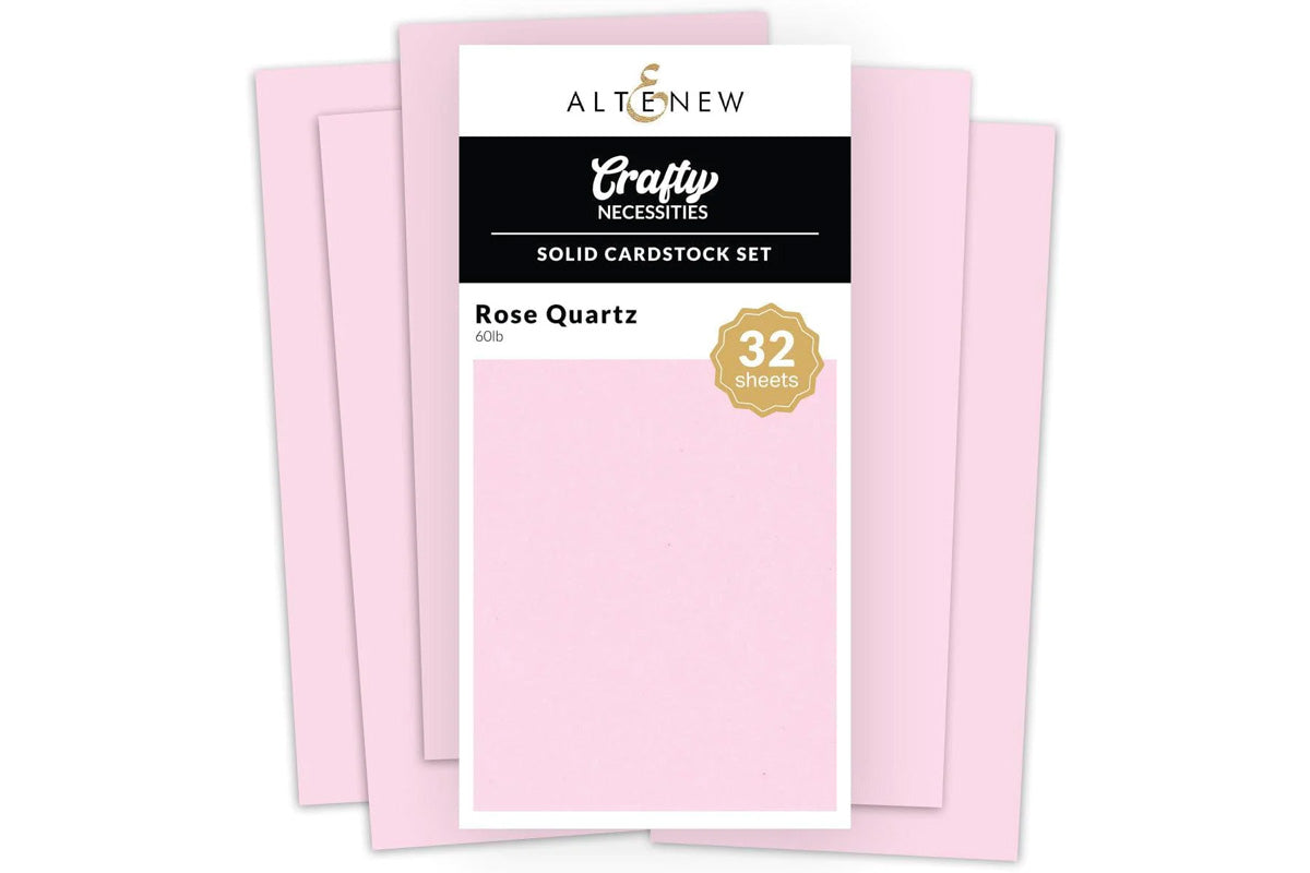 Crafty Necessities: Solid Cardstock Set - Rose Quartz