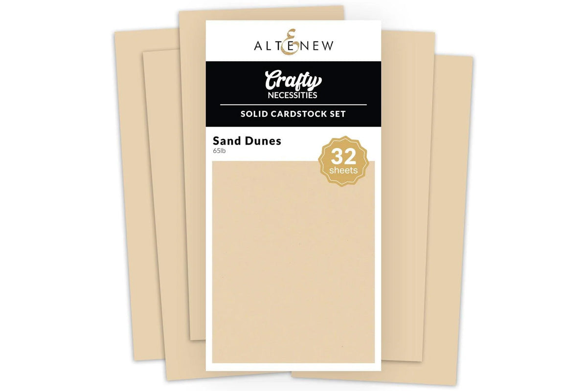 Crafty Necessities: Solid Cardstock Set - Sand Dunes