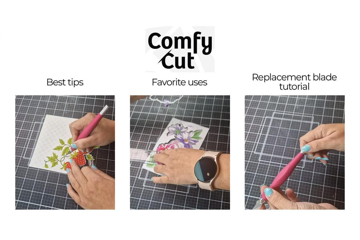 A screenshot from the video How to Use a Craft Knife: Best Advice & Blade Replacement Tutorial