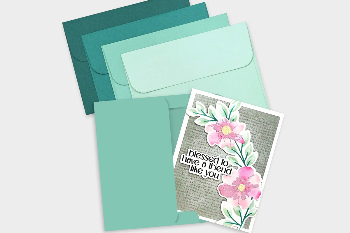 Altenew Crafty Necessities Colored Envelopes for Card Making, in Altenew's Sea Shore color family