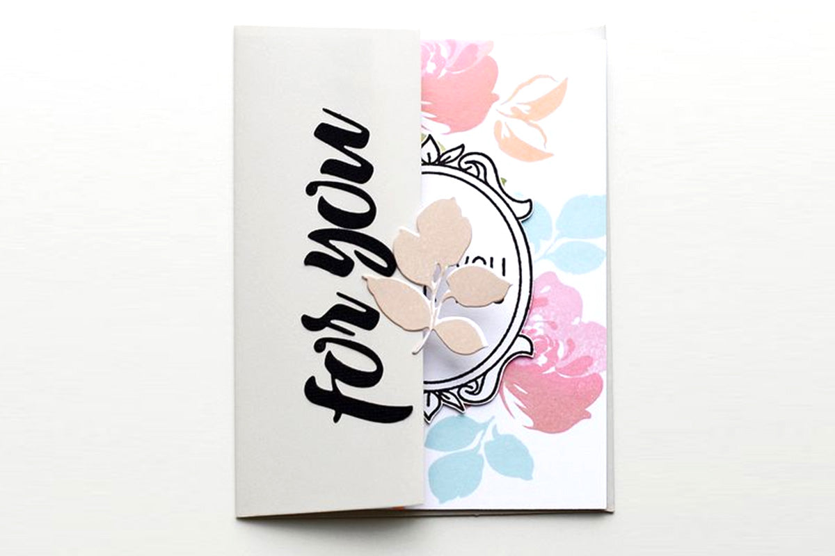 DIY thank you card with a custom envelope for greeting cards