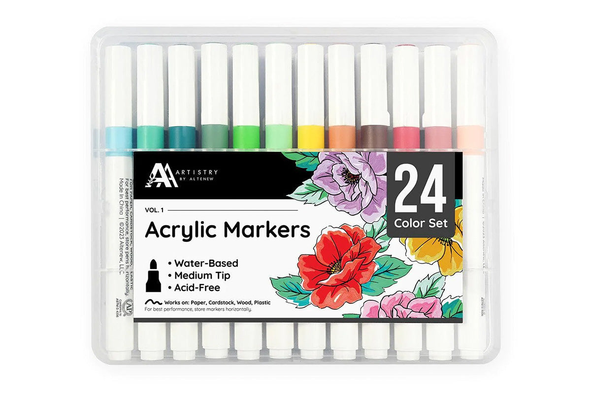 Artistry by Altenew's Acrylic Marker 24 Color Set - Vol. 1
