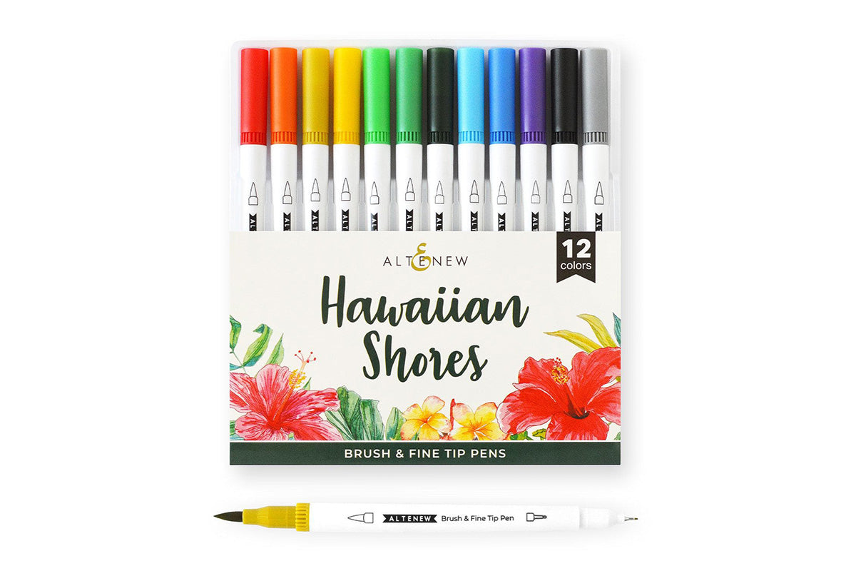 Altenew's Hawaiian Shores Dual Tip Pens (Water-based)